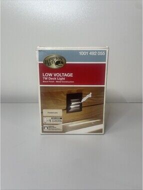 Hampton Bay Low Voltage 7-watt Deck Light Black Finish Metal Construction
